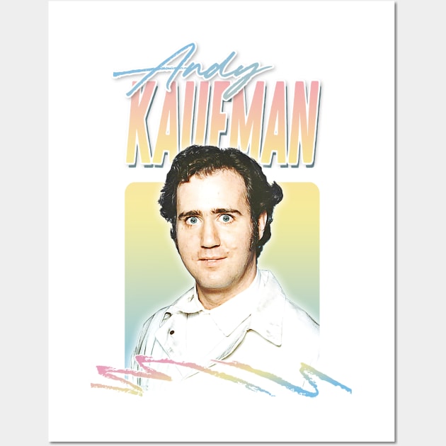 Andy Kaufman //// Retro Fan Aesthetic Design Wall Art by DankFutura